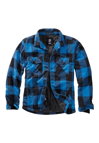 Brandit Herren Lumberjacket Jacke, Schwarz+blau, L von Brandit