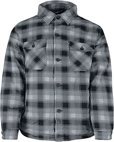 Brandit Lumberjacket Männer Übergangsjacke schwarz/grau M 100% Baumwolle Basics, Streetwear von Brandit