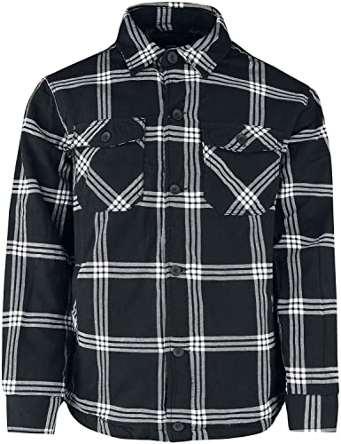 Brandit Lumberjacket Männer Übergangsjacke schwarz/weiß XXL 100% Baumwolle Basics, Streetwear von Brandit
