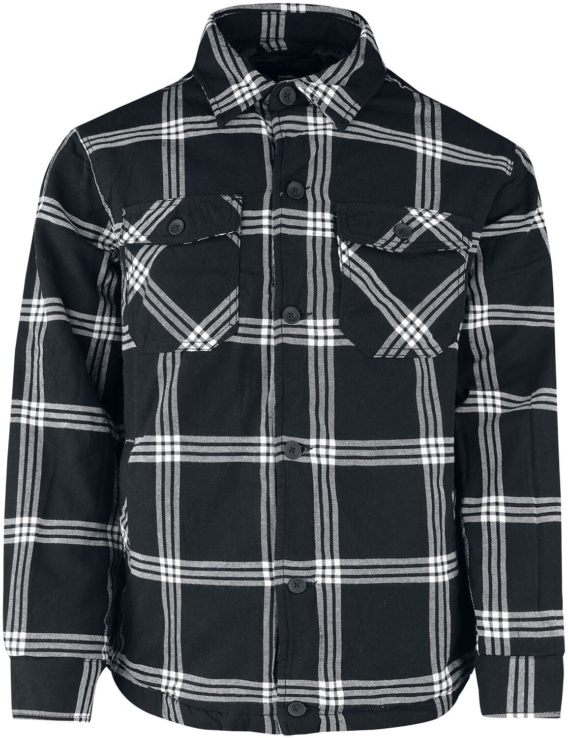 Brandit Lumberjacket Übergangsjacke schwarz weiß in XL von Brandit