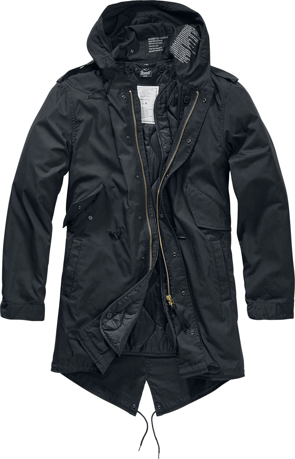 Brandit M51 US Parka Parka schwarz in XL von Brandit