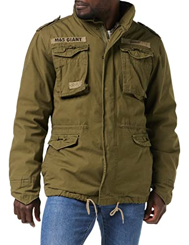 Brandit M65 Giant Feldjacke NEU Army Winterjacke + Futter US Parka Outdoor Jacke, Größe:6XL, Farbe:Oliv von Brandit