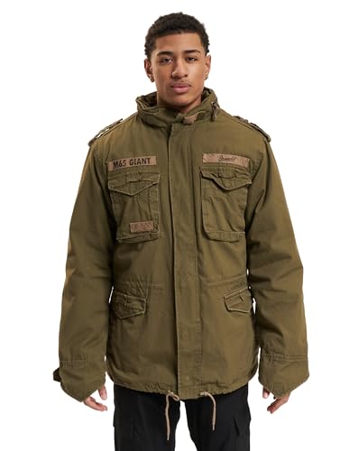 Brandit M65 Giant Feldjacke NEU Army Winterjacke + Futter US Parka Outdoor Jacke, Größe:7XL, Farbe:Oliv von Brandit