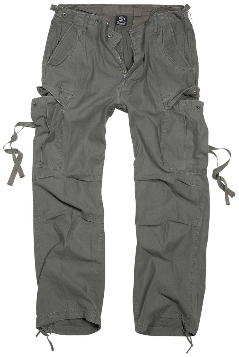 Brandit M65 Vintage Trousers Cargohose oliv in M von Brandit