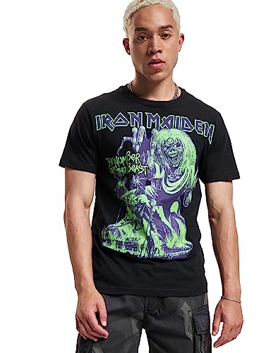 Brandit Herren Iron Maiden Number of The Beast I T-Shirt, Black, M von Brandit