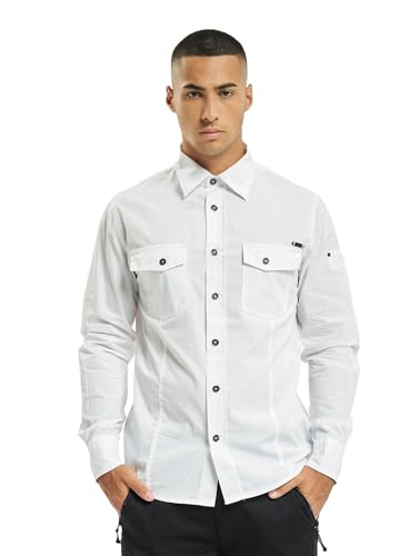 Brandit Men Slim Shirt Herren Hemd Weiss M von Brandit