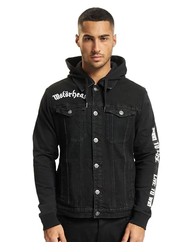 Brandit Motörhead Cradock Denim Jacket, Farbe: Black+blac, Größe: S von Brandit