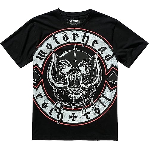 Brandit Herren Motörhead Rock Röll T-Shirt, Black, 4XL von Brandit