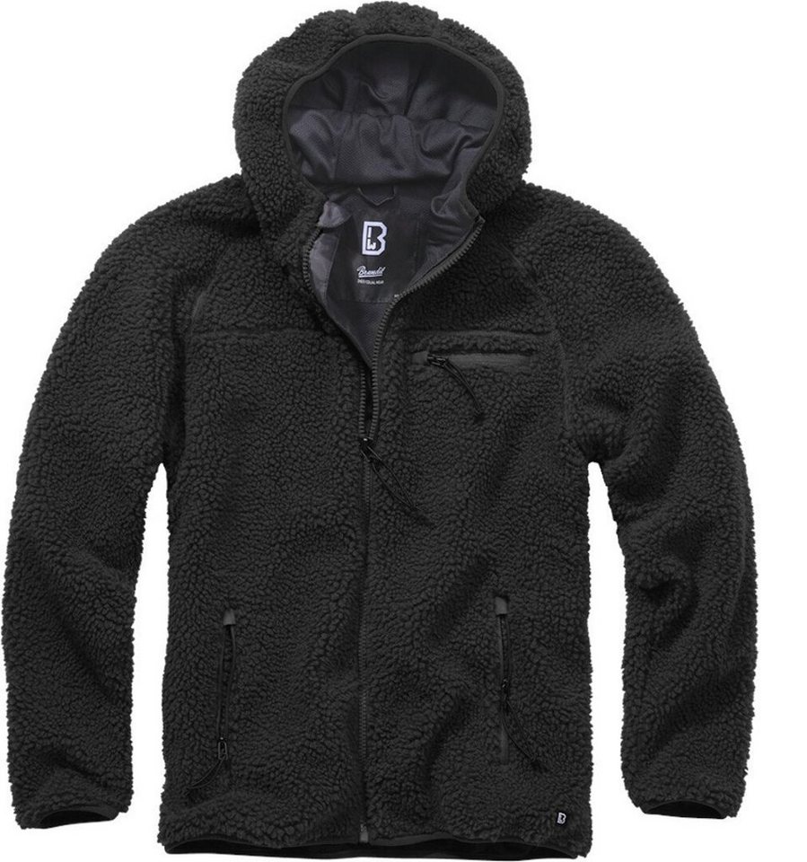 Brandit Motorradjacke Teddyfleece Worker Jacke Atmungsaktiv reißverschluss von Brandit
