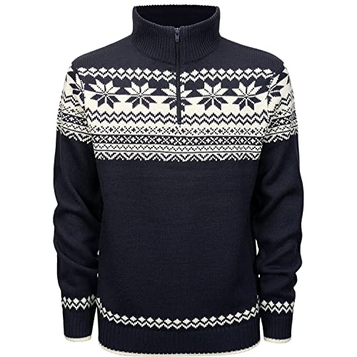 Brandit Norweger Armee Troyer Pullover Army Pulli Winter Outdoor ARBEITSPULLOVER, Größe:3XL, Farbe:Blau von Brandit