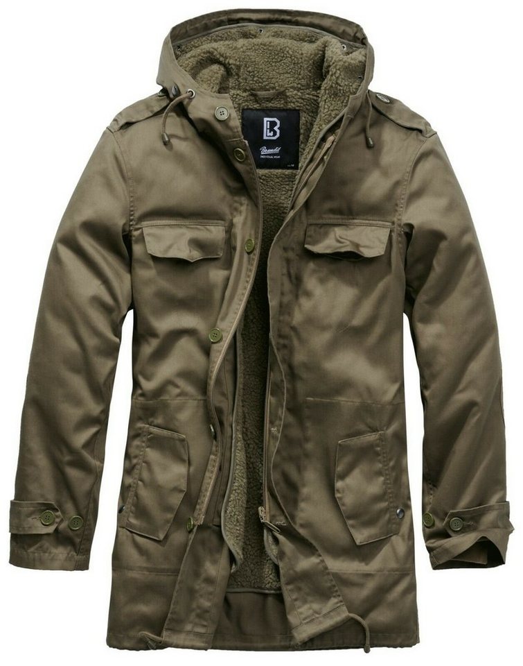 Brandit Parka Herren Winter Jacke BW Jacke Bundeswehr Parka Armee Mantel Feldjacke von Brandit