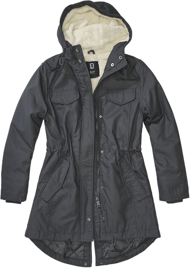 Brandit Parka - Mash Lake Parka Girls - S bis XXL - für Damen - Größe L - anthrazit von Brandit