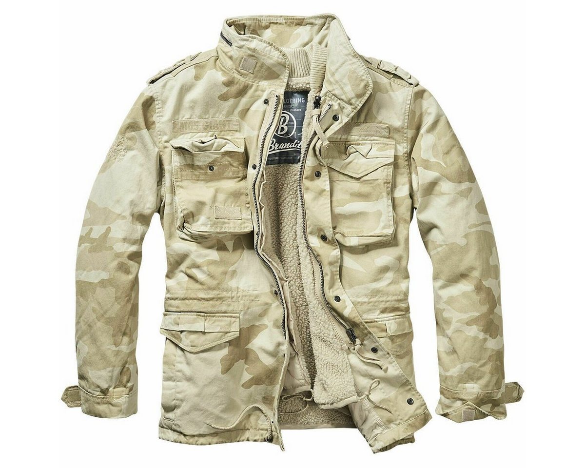 Brandit Parka Warme Winter Jacke Parka Feldjacke M65 teddyfell GIANT Baumwolle 2 in1 von Brandit