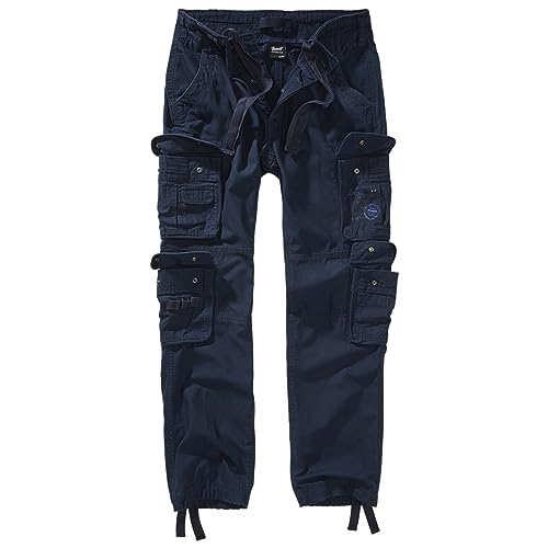 Brandit Herren Pure Slim Fit Pants Shorts, Navy, 5XL von Brandit
