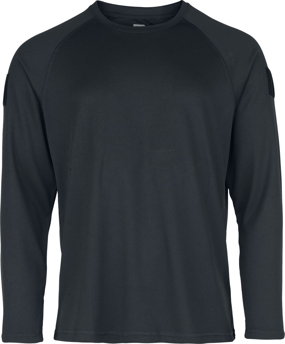 Brandit Quick Dry Shirt Longsleeve Langarmshirt schwarz in M von Brandit