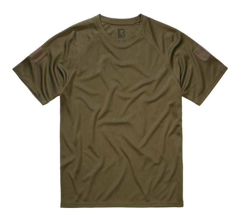 Brandit Quick Dry Shirt shortsleeve T-Shirt oliv in S von Brandit