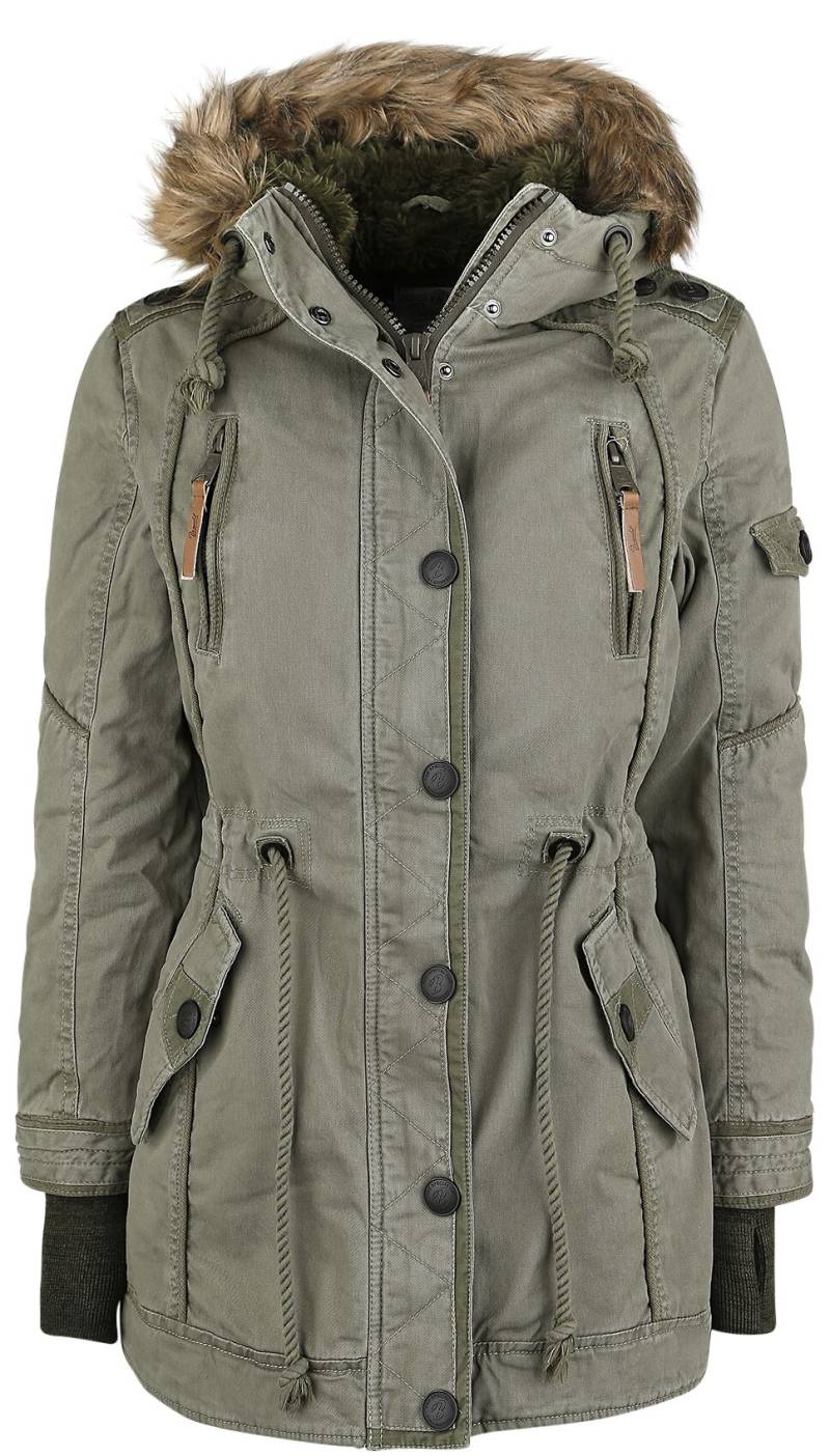 Brandit Saby Girls Parka Winterjacke oliv in S von Brandit