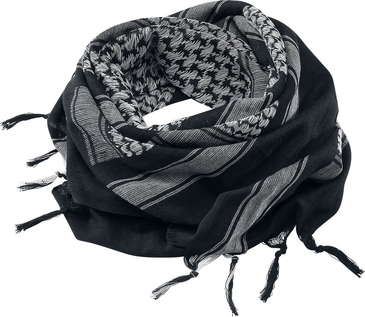 Brandit Schal - Shemag Schal - schwarz/weiß von Brandit