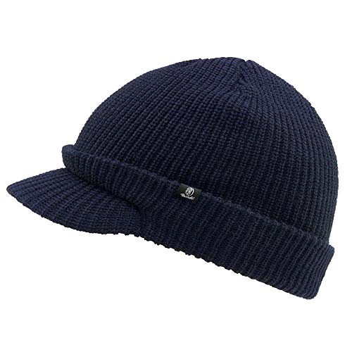 Brandit Shield Cap, Strickmütze mit Schirm, Navy von Brandit