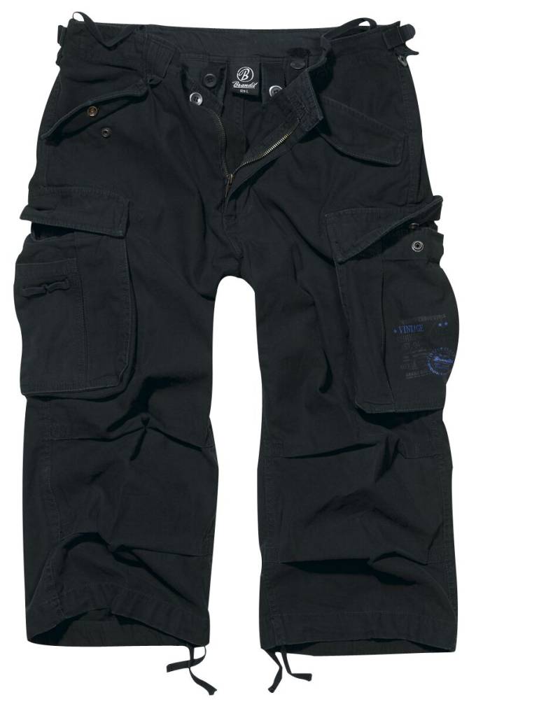 Brandit Short - Industry Vintage 3/4 - S bis XXL - für Männer - Größe M - schwarz von Brandit