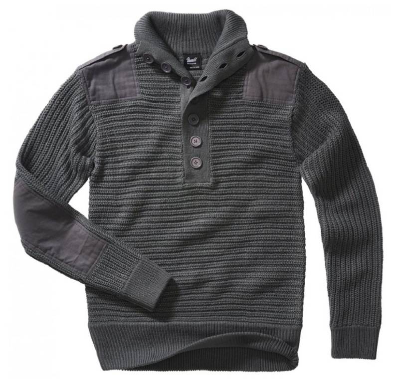 Brandit Strickpullover Alpin Pullover anthrazit - S (Packung) von Brandit