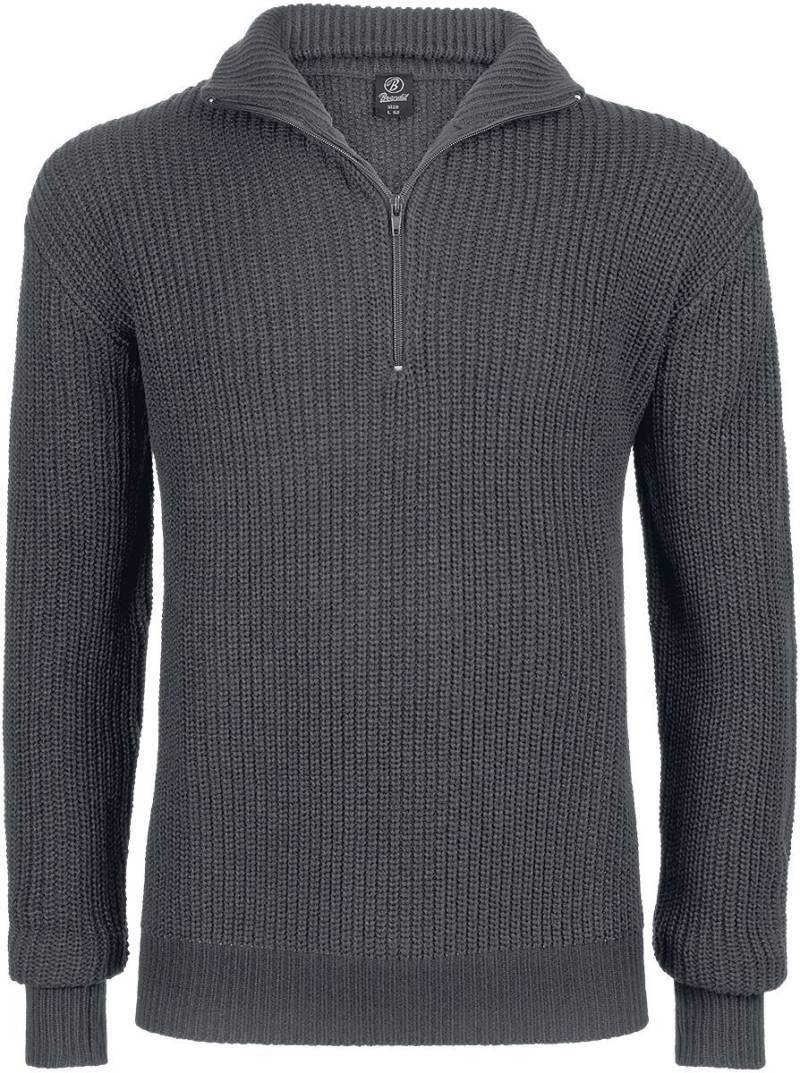 Brandit Strickpullover - Marine Troyer - XXL bis 4XL - für Männer - Größe XXL - anthrazit von Brandit