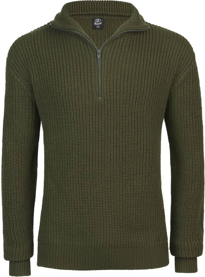 Brandit Strickpullover - Marine Troyer - S bis 5XL - für Männer - Größe XXL - oliv von Brandit