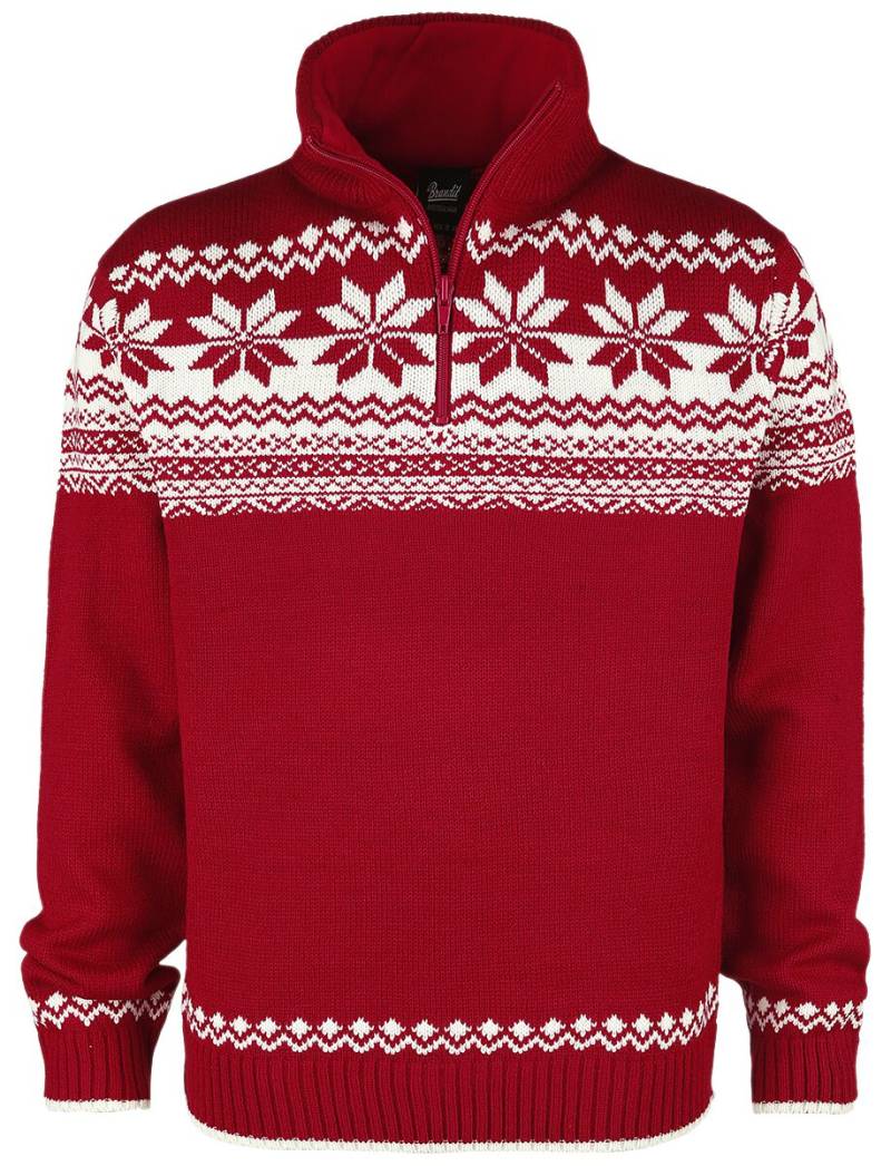 Brandit Strickpullover - Troyer Norweger - S bis XXL - für Männer - Größe S - rot Brandit Strickpullover - Troyer Norweger - S bis XXL - für Männer - Größe S - rot von Brandit