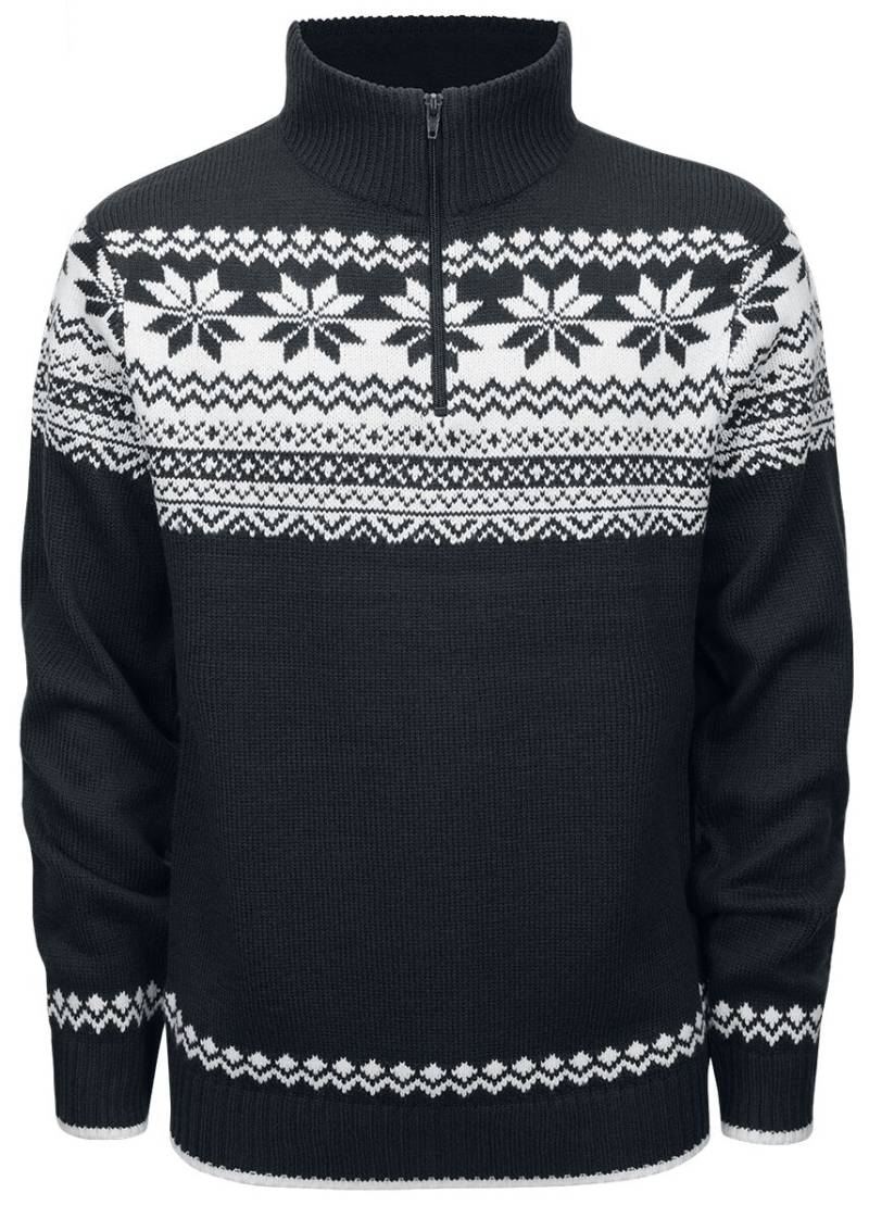 Brandit Strickpullover - Troyer Norweger - S bis XXL - für Männer - Größe XL - schwarz von Brandit