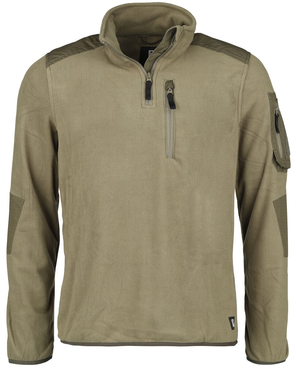 Brandit Sweatshirt - Fleece Troyer Ripstop - XXL - für Männer - Größe XXL - oliv Brandit Sweatshirt - Fleece Troyer Ripstop - XXL - für Männer - Größe XXL - oliv von Brandit