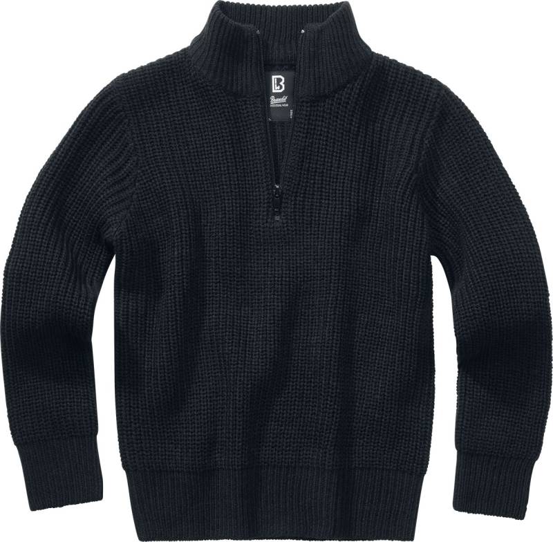 Brandit Sweatshirt - Kids Marine Troyer - 122/128 bis 170/176 - für Jungen - Größe 170/176 - schwarz von Brandit