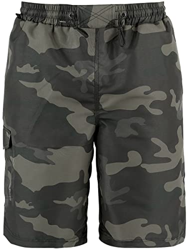 Brandit Swimshorts Camo Männer Badeshort darkcamo L-XL 100% Polyester Activewear, Basics, Sport von Brandit