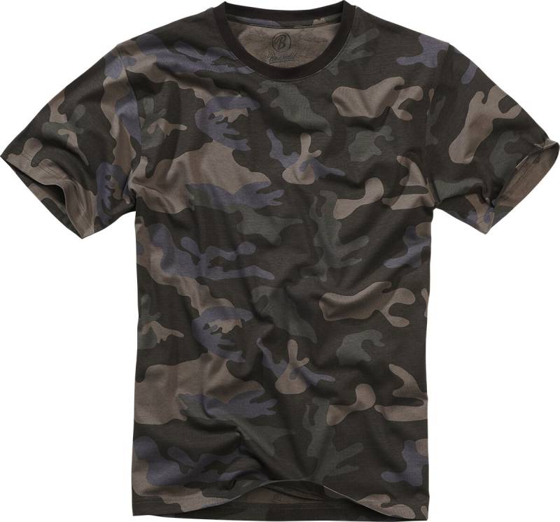 Brandit T-Shirt - Premium T-Shirt - XL bis 5XL - für Männer - Größe 3XL - darkcamo von Brandit