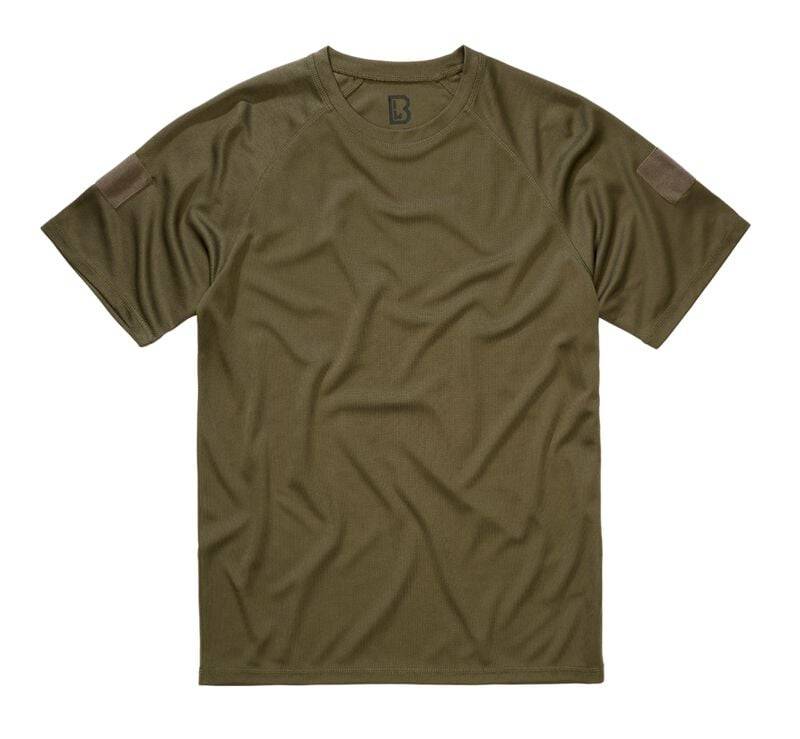Brandit T-Shirt - Quick Dry Shirt shortsleeve - S bis 5XL - für Männer - Größe S - oliv von Brandit
