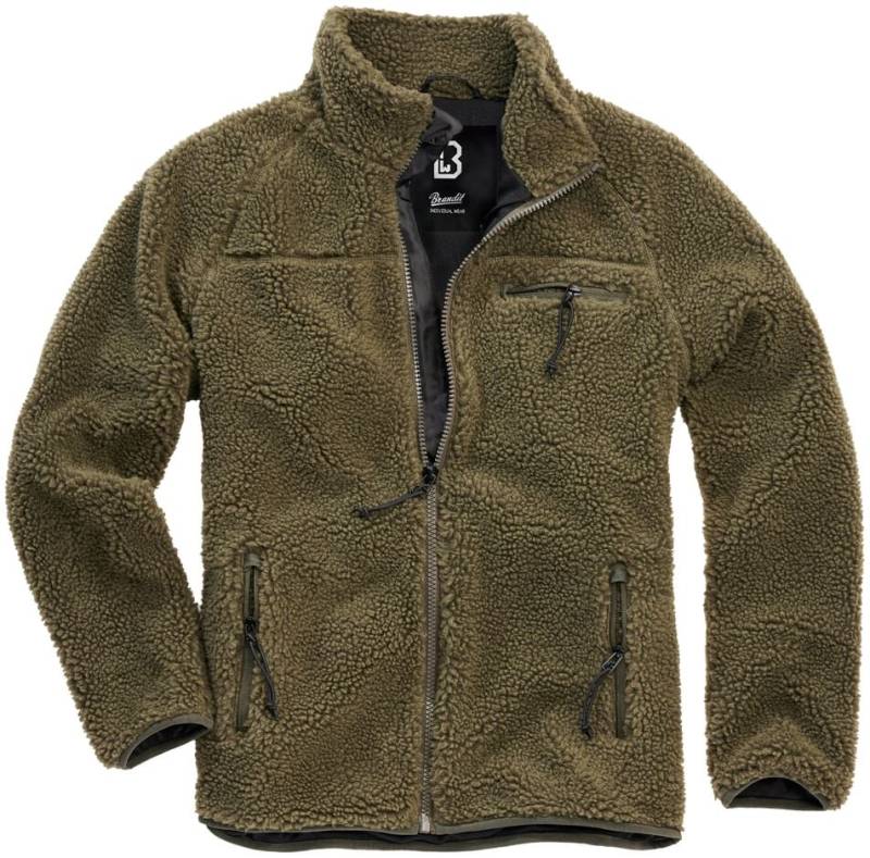 Brandit Teddy Fleece Jacke Übergangsjacke oliv in 5XL von Brandit