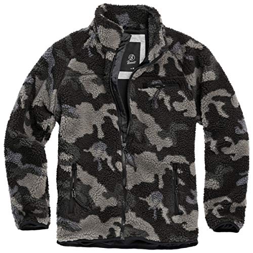 Brandit Teddyfleece Jacket, darkcamo, Größe 5XL von Brandit