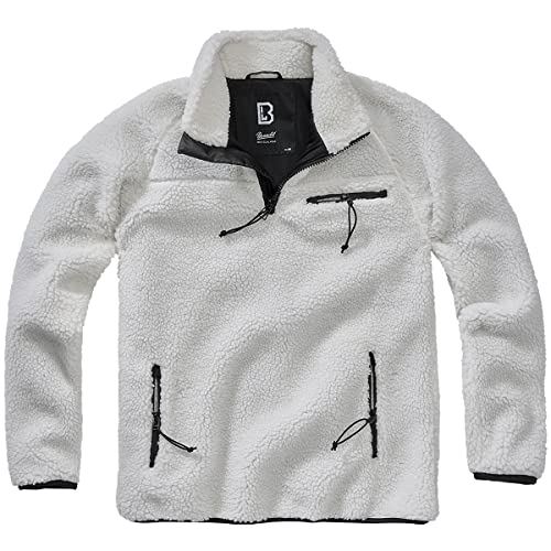 Brandit Teddyfleece Troyer, Farbe: white, Größe: 4XL von Brandit