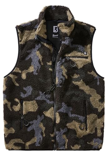 Brandit Teddyfleece Vest Men, Darkcamo, Größe S von Brandit