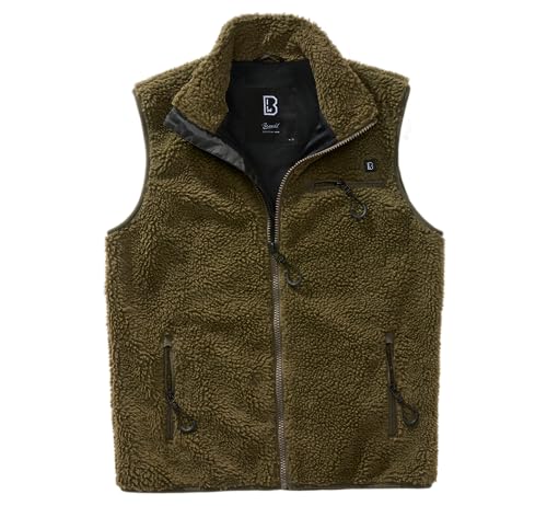 Brandit Teddyfleece Vest Men, Oliv, Größe 3XL von Brandit