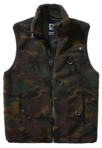 Brandit Teddyfleece Vest Men, Woodland, Größe 5XL von Brandit