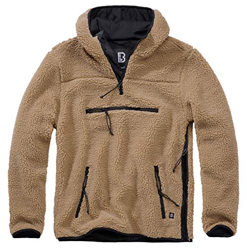 Brandit Teddyfleece Worker Pullover, Farbe: Camel, Größe: 7XL von Brandit