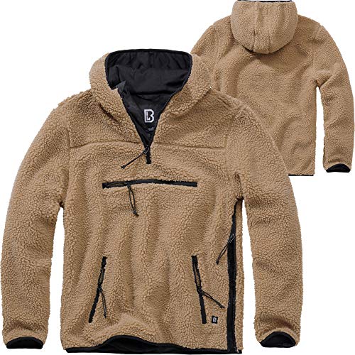 Brandit Teddyfleece Worker Pullover camel Gr. M von Brandit