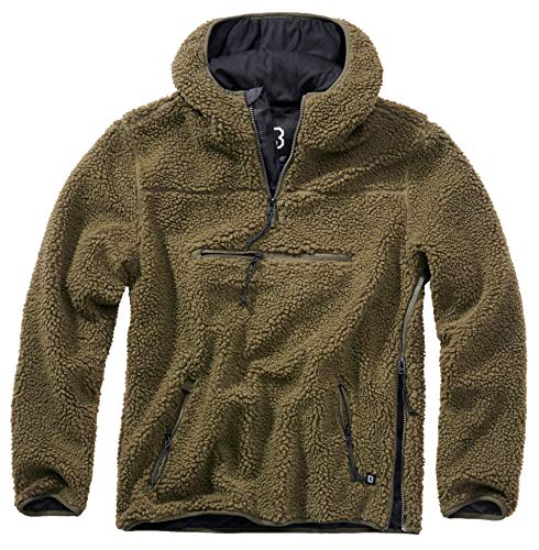 Brandit Teddyfleece Worker Pullover olive Gr. 3XL von Brandit