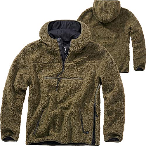 Brandit Teddyfleece Worker Pullover olive Gr. L von Brandit