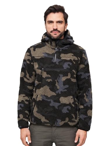 Brandit Teddyfleece Worker Pullover darkcamo Gr. S von Brandit