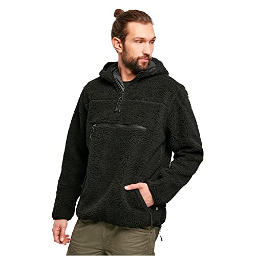 Brandit Teddyfleece Worker Pullover, Farbe: Black, Größe: S von Brandit