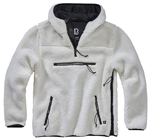 Brandit Teddyfleece Worker Pullover, Farbe: White, Größe: 3XL von Brandit