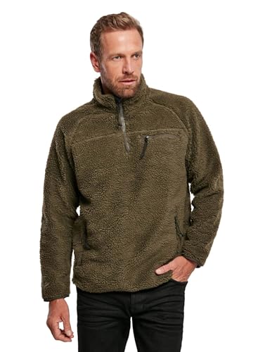 Brandit Teddyfleece Troyer, Farbe: Olive, Größe: XXL von Brandit