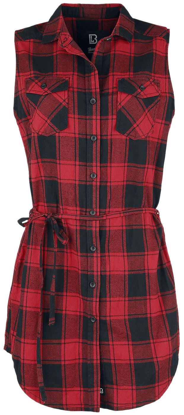 Brandit Top - Gracey Sleeveless Longshirt - XS bis 5XL - für Damen - Größe 5XL - rot/schwarz Brandit Top - Gracey Sleeveless Longshirt - XS bis 5XL - für Damen - Größe 5XL - rot/schwarz von Brandit