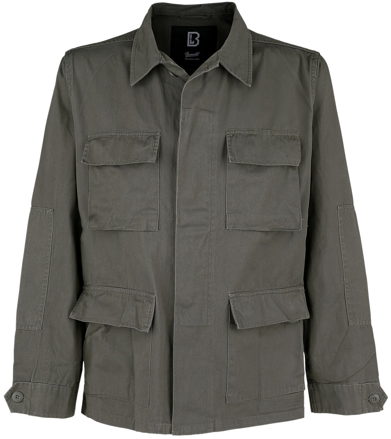 Brandit Übergangsjacke - BDU Twill Jacket - S bis 5XL - für Männer - Größe XL - oliv von Brandit